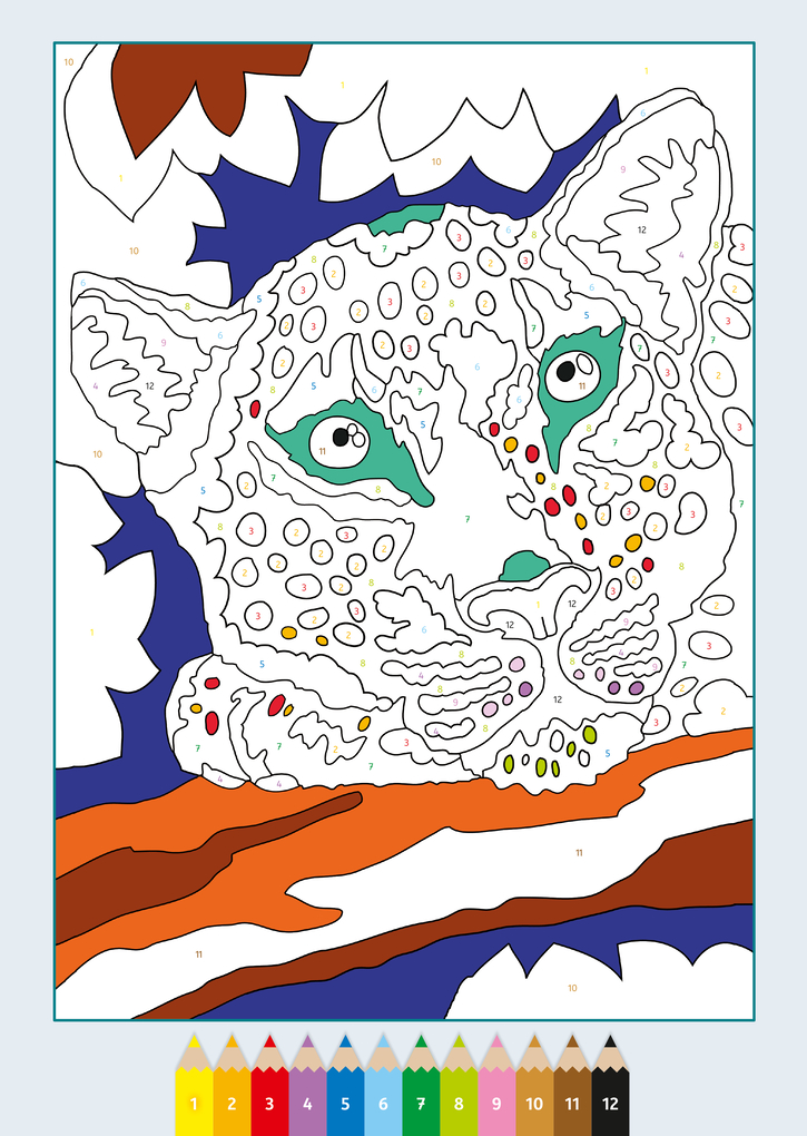 Weitere Ansicht: CreArt Malen nach Zahlen ab 7: Wilde Tiere
