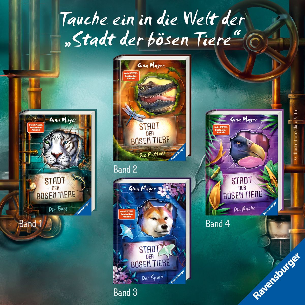 Weitere Ansicht: Stadt der bösen Tiere, Band 3 - Der Spion | Gina Mayer