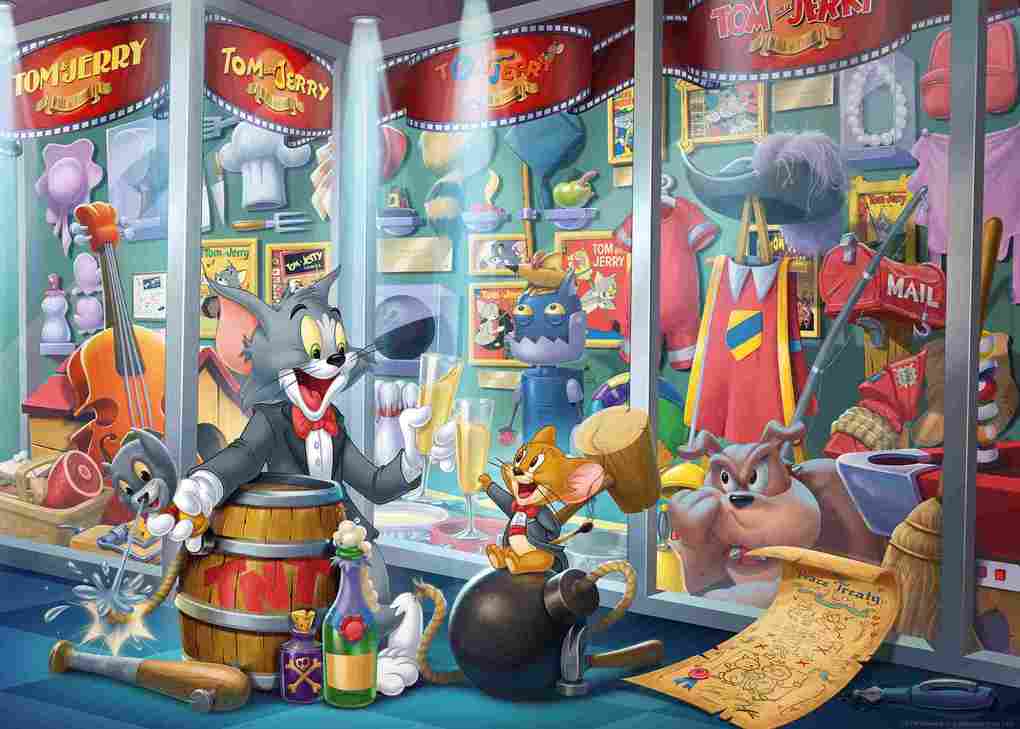 Weitere Ansicht: Erwachsenenpuzzle 1000 Teile - Tom & Jerry - Ruhmeshalle von Tom & Jerry