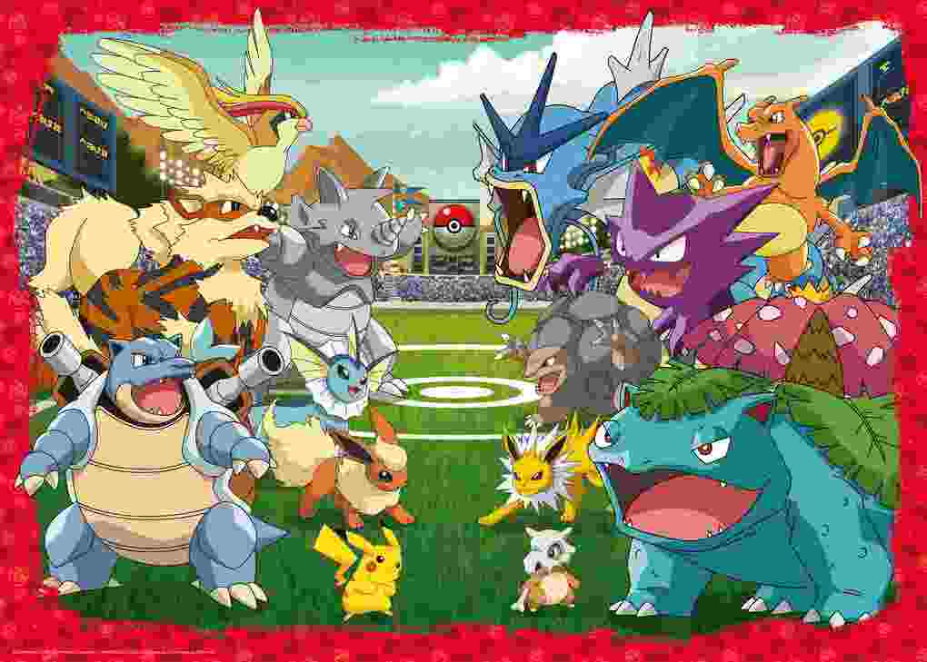 Weitere Ansicht: Erwachsenenpuzzle 1000 Teile - Pokémon - Kräftemessen
