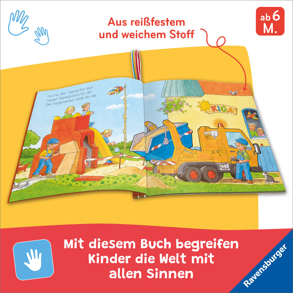 Weitere Ansicht: Mein Knuddel-Knautsch-Buch - Große Fahrzeuge | Friederike Kunze