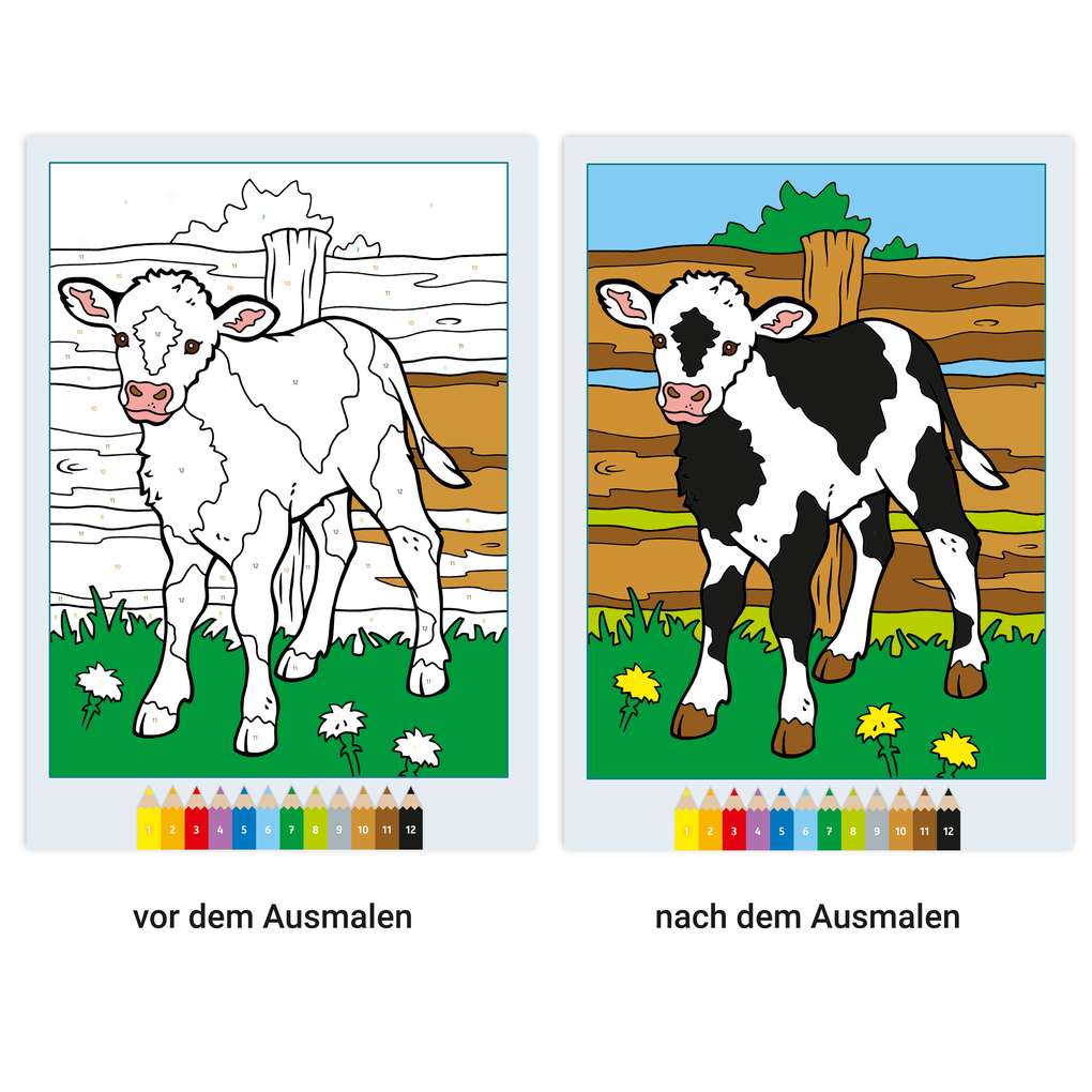 Weitere Ansicht: CreArt Malen nach Zahlen ab 5: Tierkinder