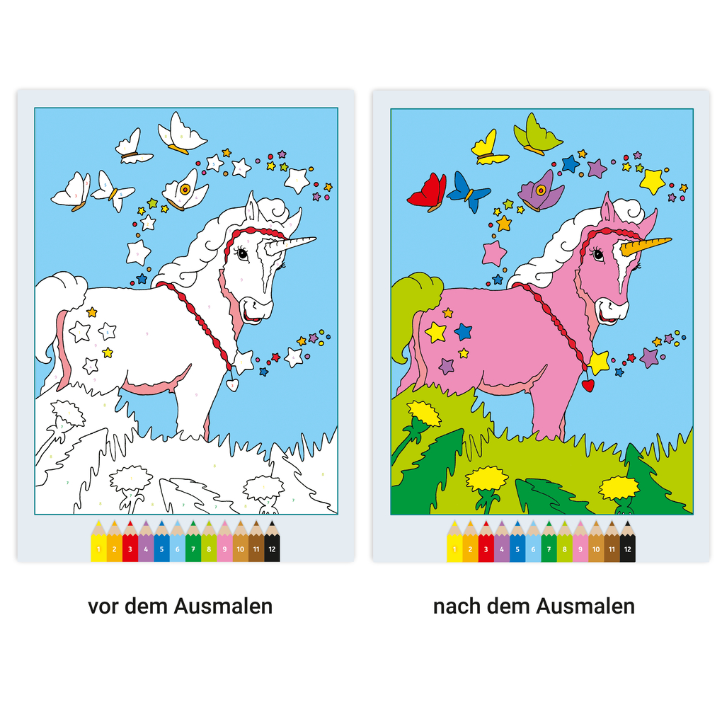 Weitere Ansicht: CreArt Malen nach Zahlen ab 5: Zauberponys