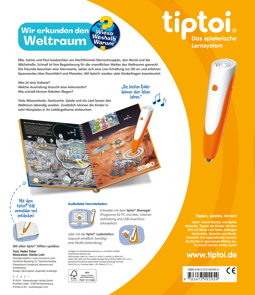 Weitere Ansicht: tiptoi® Wieso? Weshalb? Warum? - Wir erkunden den Weltraum | Heike Tober