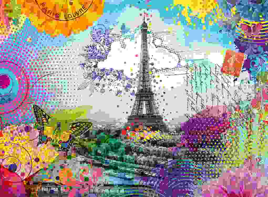 Weitere Ansicht: Erwachsenenpuzzle 500 Teile - Postkarte aus Paris