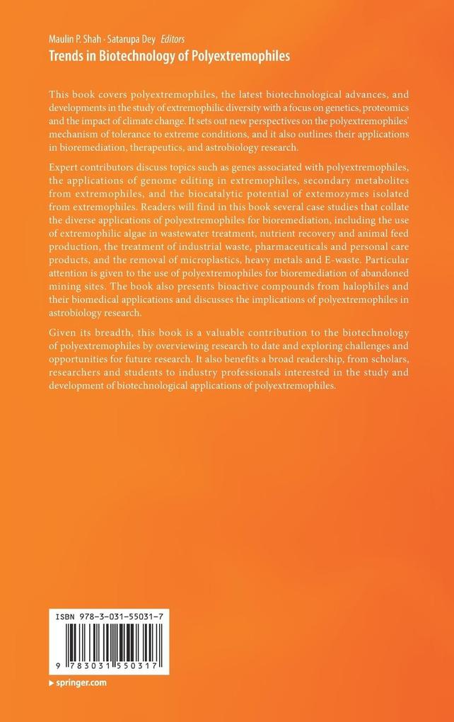 Weitere Ansicht: Trends in Biotechnology of Polyextremophiles