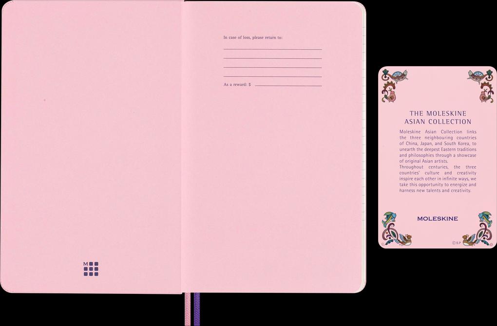 Weitere Ansicht: Moleskine Sakura Notizbuch, Large/A5, Liniert, Fester Einband
