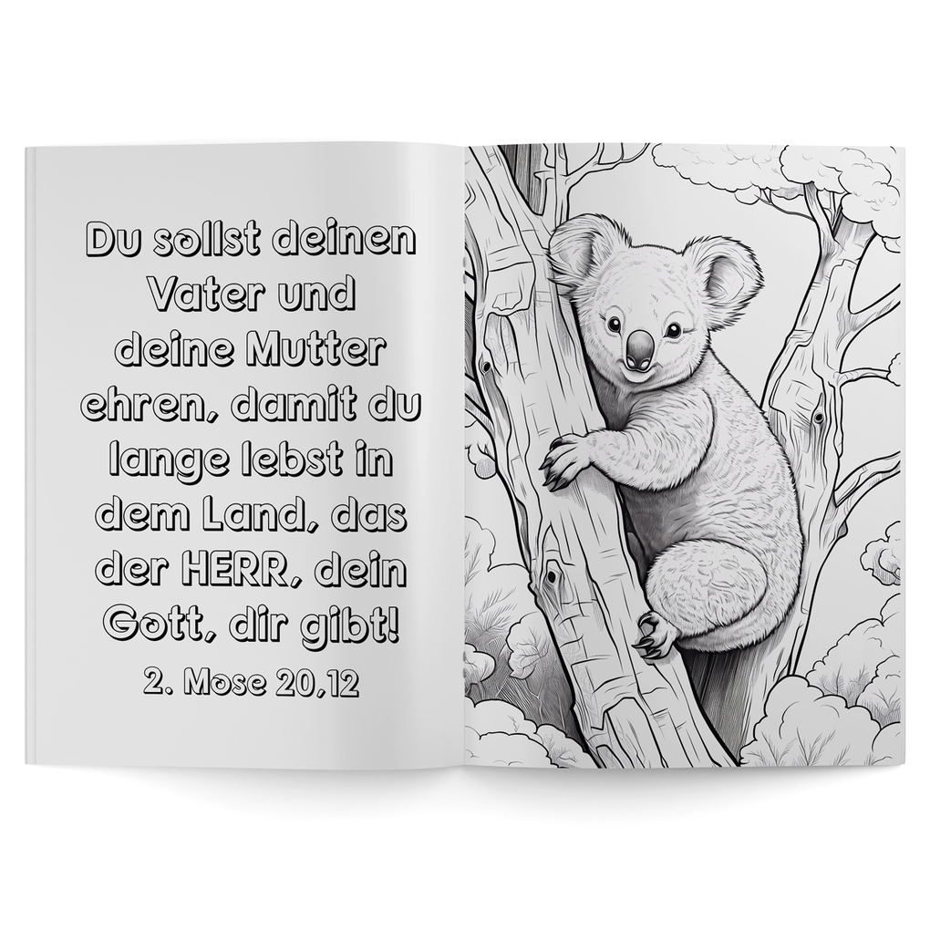 Weitere Ansicht: Malheft mit Bibelversen