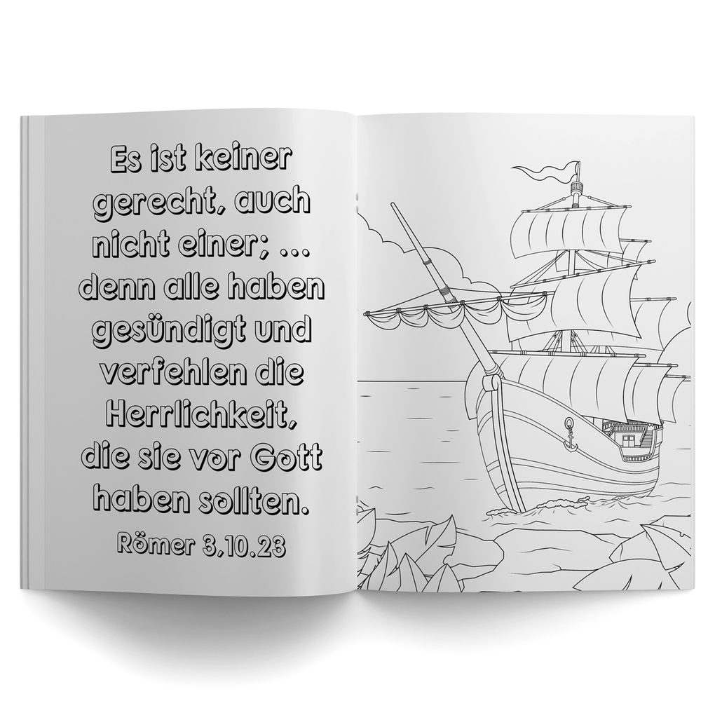 Weitere Ansicht: Malheft mit Bibelversen