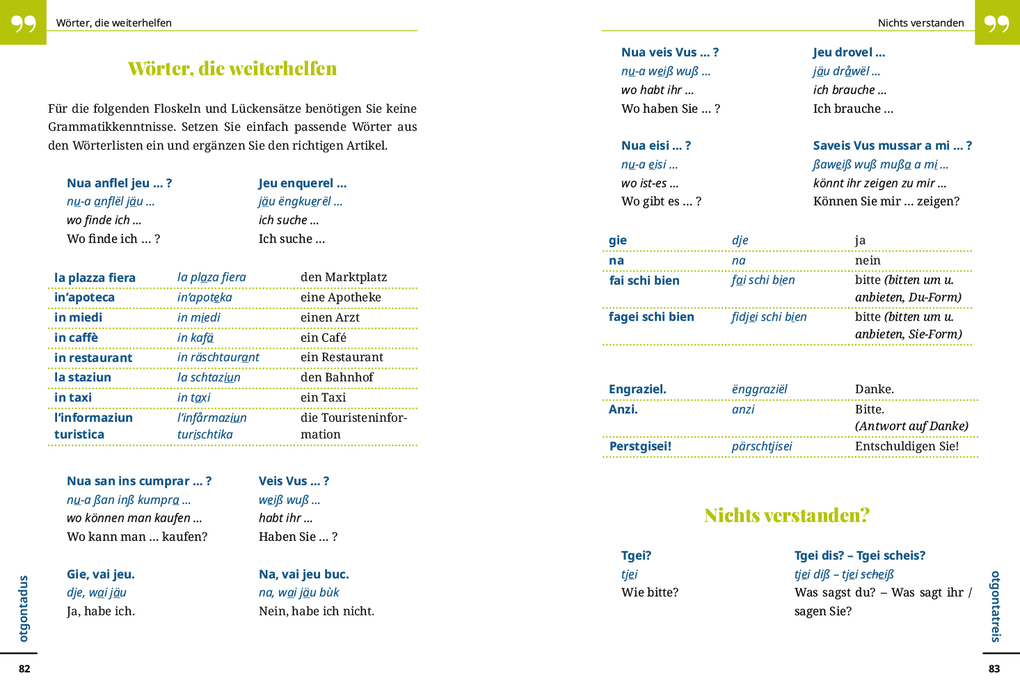 Weitere Ansicht: Reise Know-How Sprachführer Rätoromanisch (Surselvisch) - Wort für Wort | Gereon Janzing