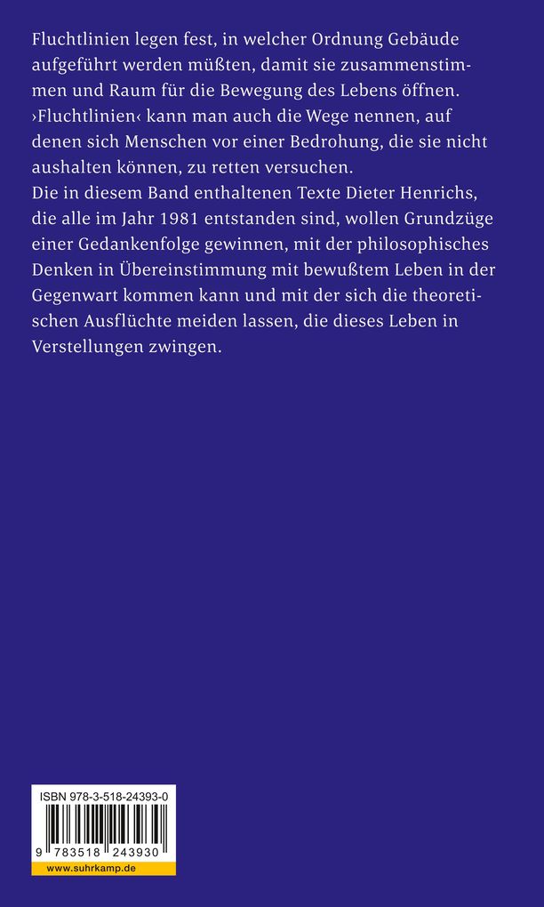 Weitere Ansicht: Fluchtlinien | Dieter Henrich