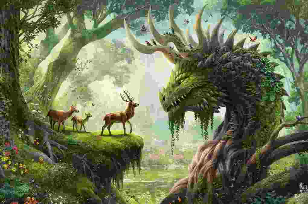 Weitere Ansicht: Erwachsenenpuzzle 3000 Teile - Der Walddrache erwacht