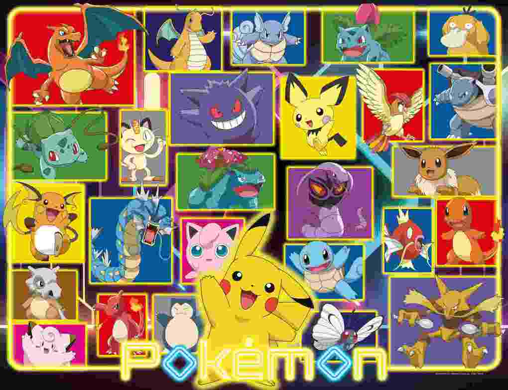 Weitere Ansicht: Erwachsenenpuzzle 2000 Teile - Leuchtende Pokémon