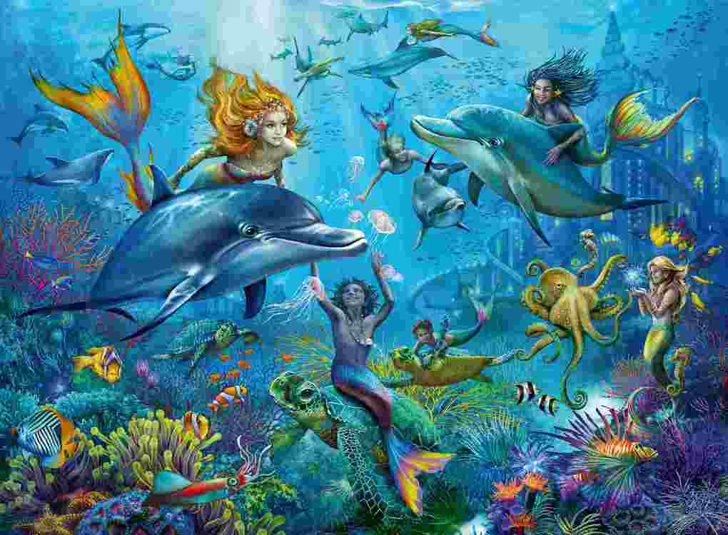 Weitere Ansicht: Kinderpuzzle 100 XXL Teile - Abenteuer unter Wasser