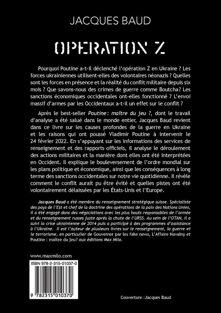 Weitere Ansicht: Opération Z | Jacques Baud
