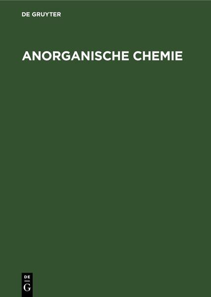 Produktbild: Anorganische Chemie | Erwin Riedel