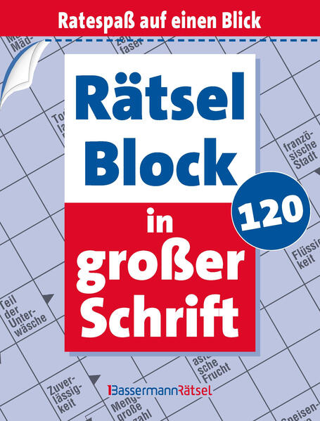Produktbild: Rätselblock in großer Schrift 120 (5 Exemplare à 2,99 EUR) | Eberhard Krüger