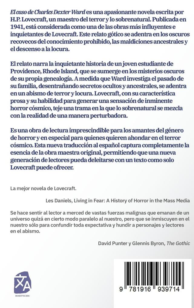 Weitere Ansicht: El caso de Charles Dexter Ward | H. P. Lovecraft