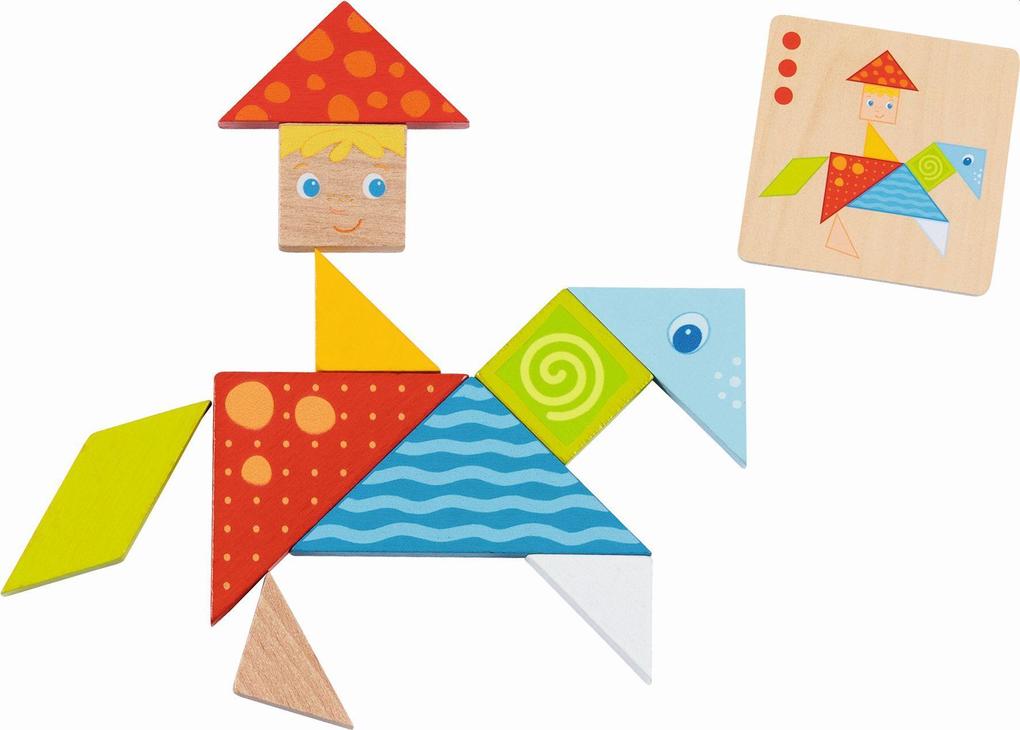 Weitere Ansicht: Bunte Tangram Welt