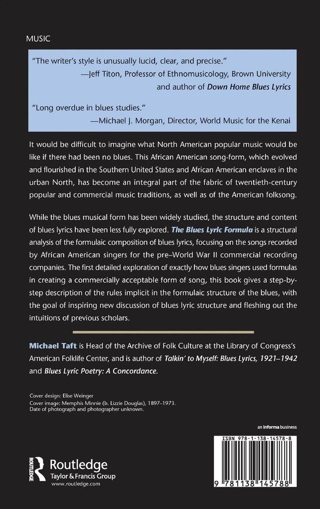Weitere Ansicht: The Blues Lyric Formula | Michael Taft