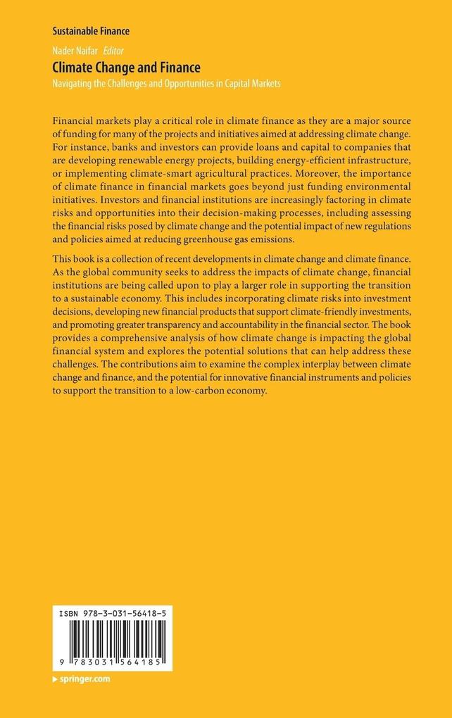Weitere Ansicht: Climate Change and Finance