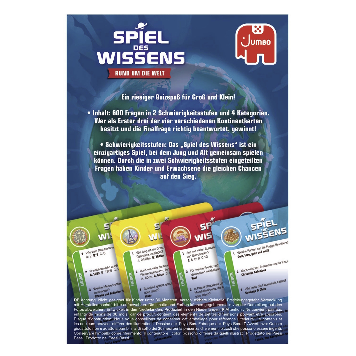 Weitere Ansicht: Spiel des Wissens - Rund um die Welt Kartenspiel