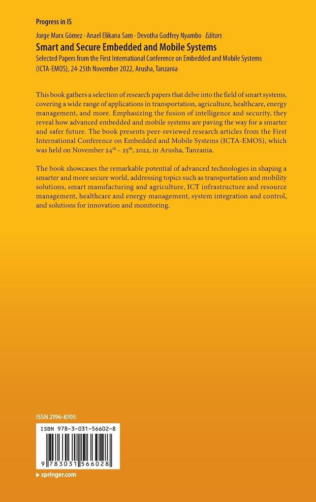 Weitere Ansicht: Smart and Secure Embedded and Mobile Systems