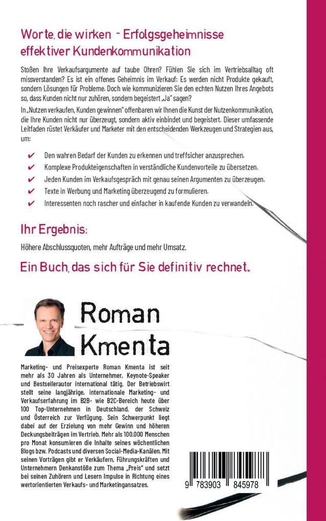 Weitere Ansicht: Nutzen verkaufen, Kunden gewinnen | Roman Kmenta