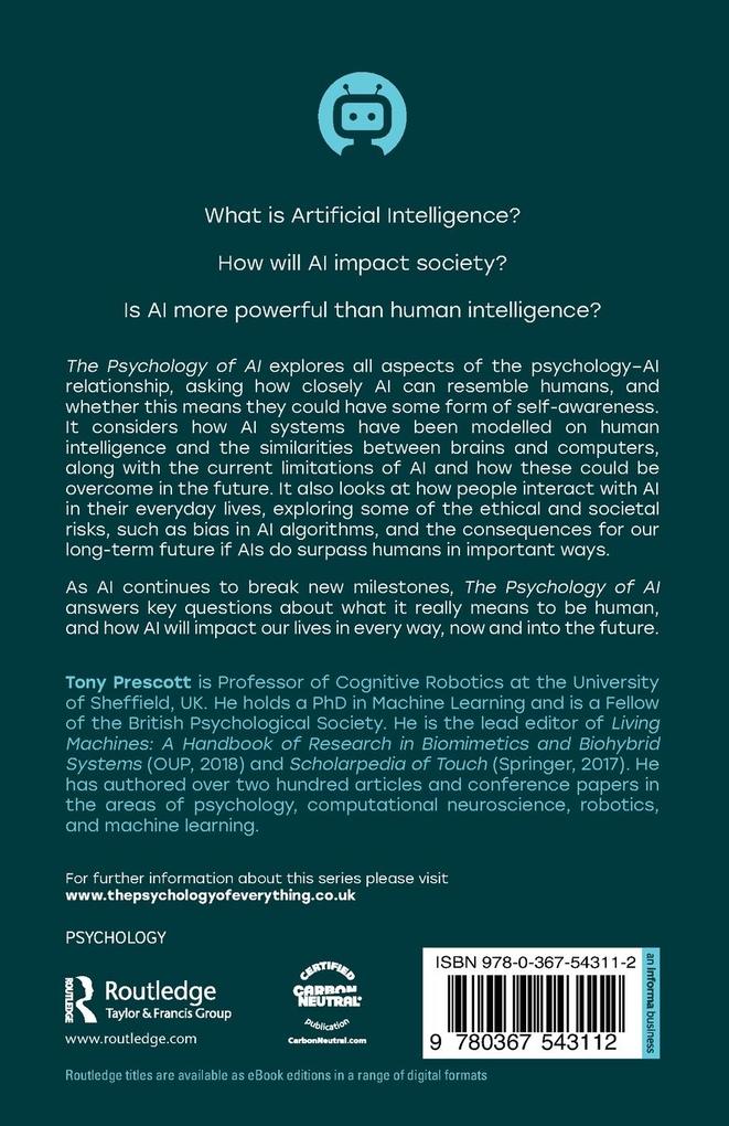 Weitere Ansicht: The Psychology of Artificial Intelligence | Tony Prescott