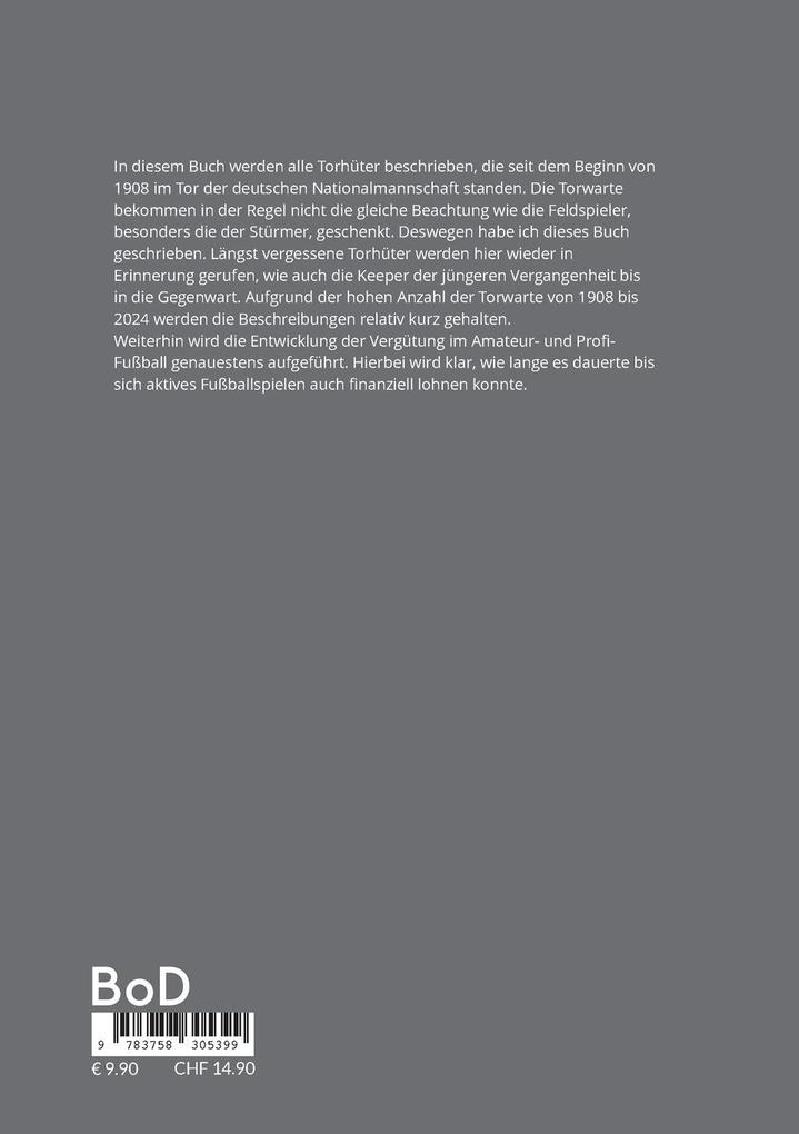 Weitere Ansicht: Alle Nationaltorhüter der deutschen Fußballgeschichte | Wolfgang Schnepper