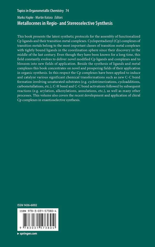 Weitere Ansicht: Metallocenes in Regio- and Stereoselective Synthesis