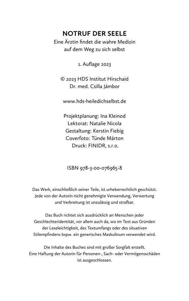 Weitere Ansicht: Notruf der Seele | Csilla Jámbor