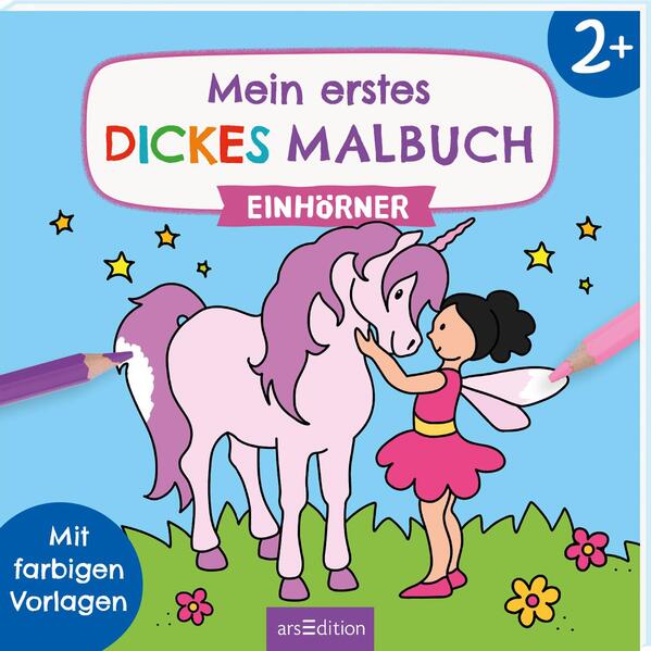 Produktbild: Mein erstes dickes Malbuch ab 2 - Einhörner