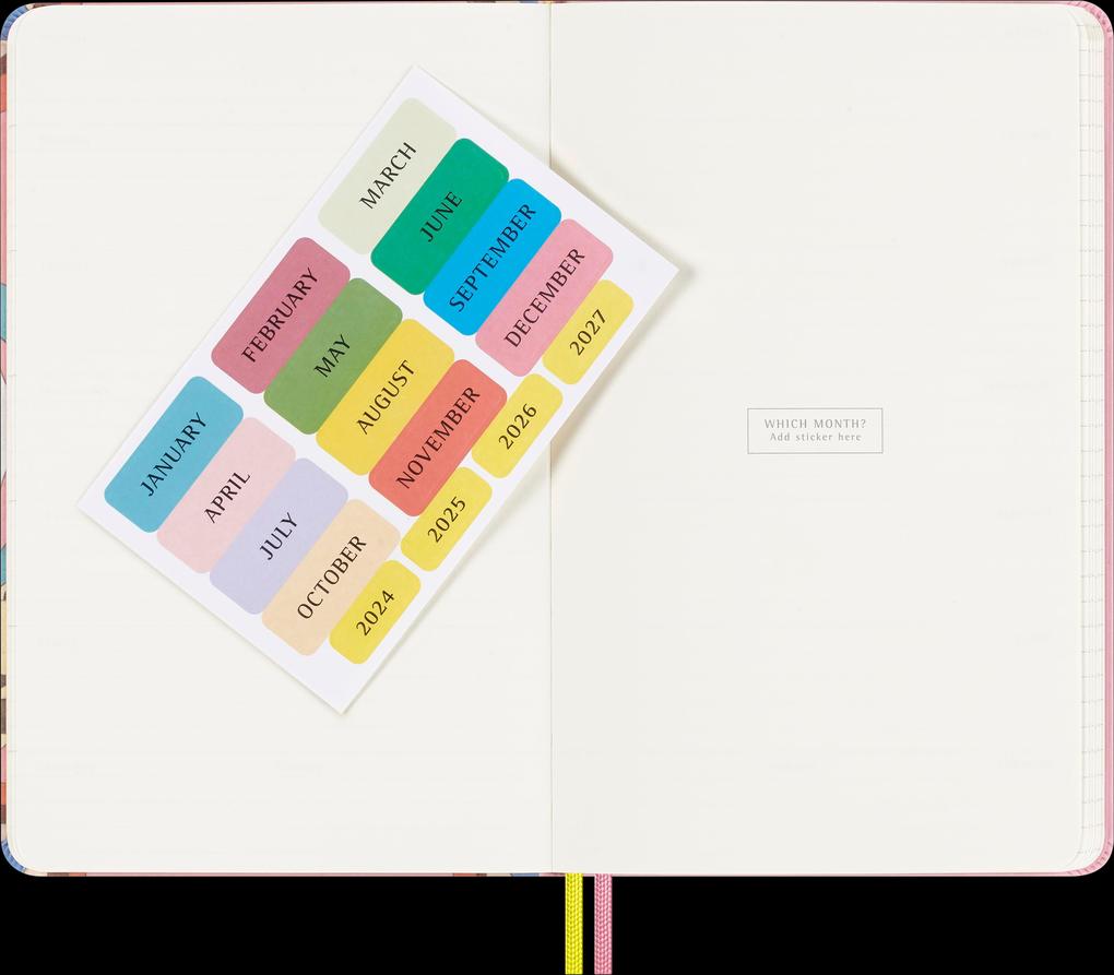 Weitere Ansicht: Moleskine Sakura undatierter Wochen Notizkalender, L/A5, Fester Einband