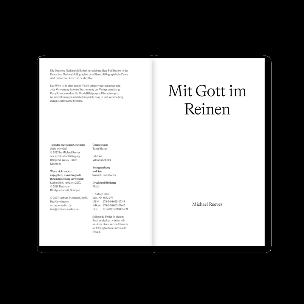 Weitere Ansicht: Mit Gott im Reinen | Michael Reeves