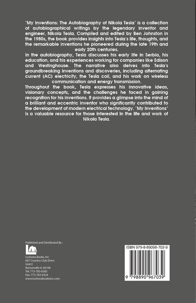 Weitere Ansicht: My Inventions | Nikola Tesla