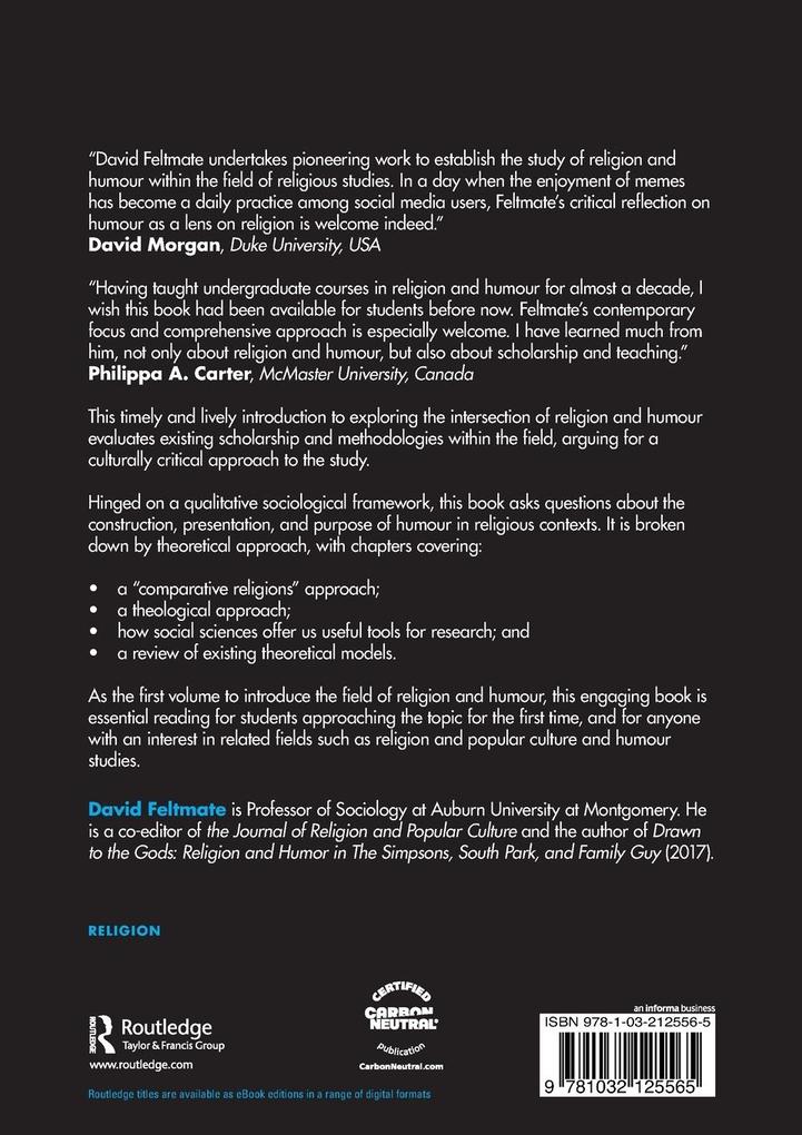 Weitere Ansicht: Religion and Humour | David Feltmate