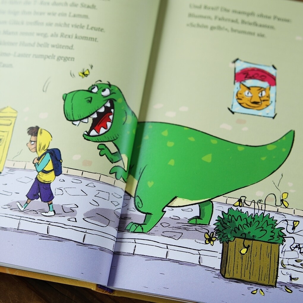 Weitere Ansicht: Knacks! 1 Ein T-Rex schlüpft aus | Claudia Scharf