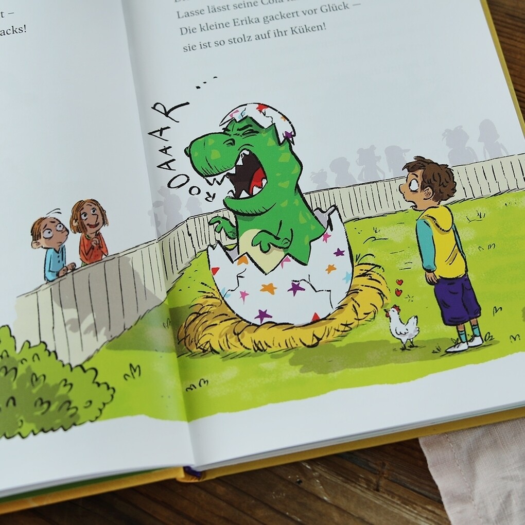 Weitere Ansicht: Knacks! 1 Ein T-Rex schlüpft aus | Claudia Scharf