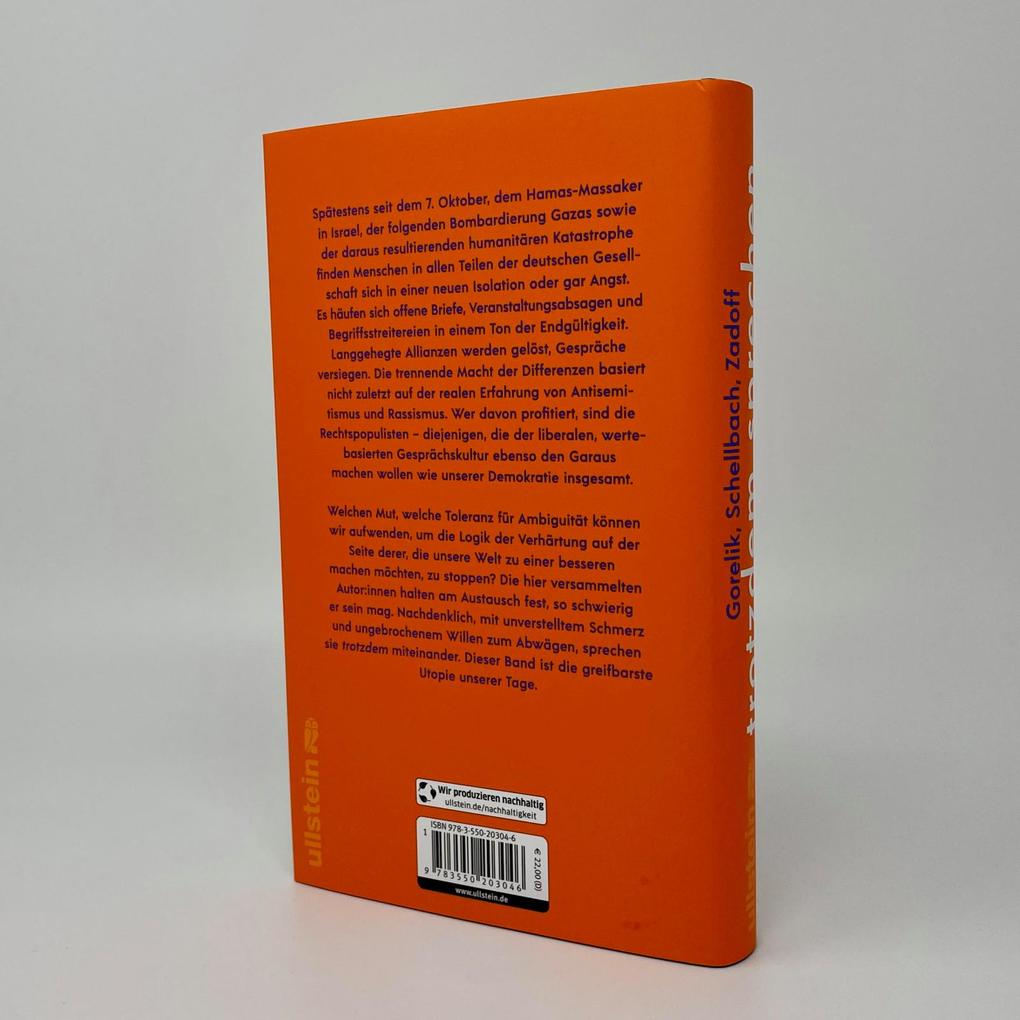 Weitere Ansicht: Trotzdem sprechen | Fadi Abdelnour, Julia Alfandari, Asal Dardan, Carolin Emcke, Durs Grünbein