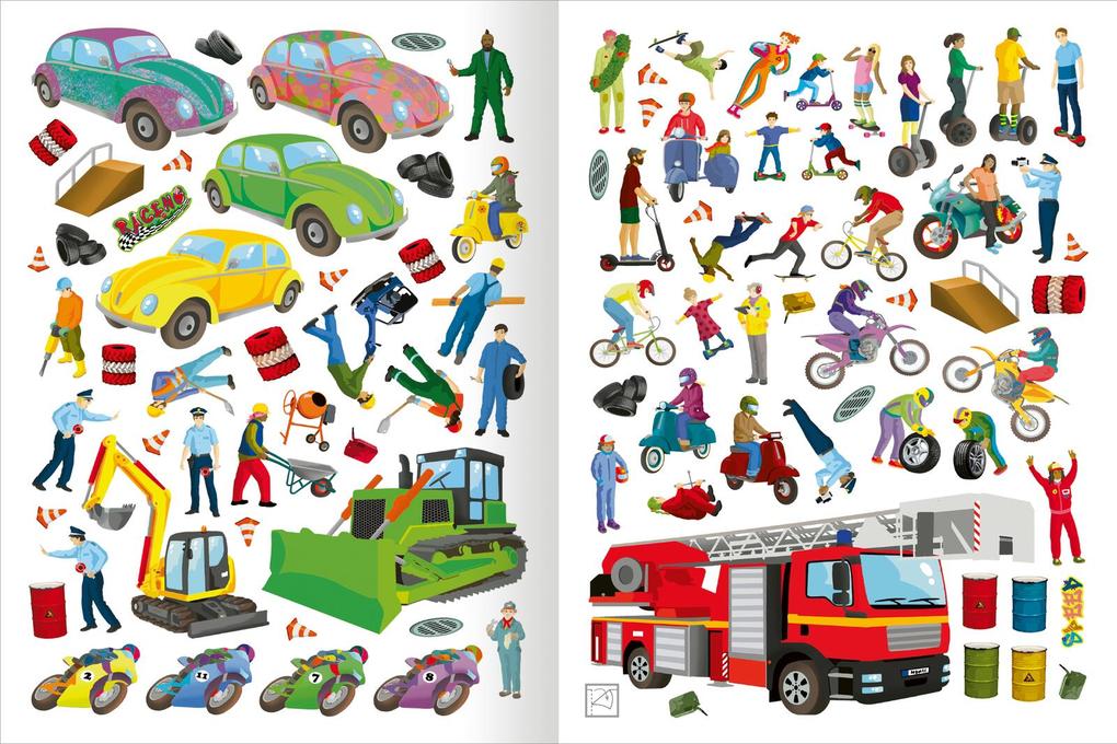 Weitere Ansicht: Das Metallic-Stickerbuch - Fahrzeuge