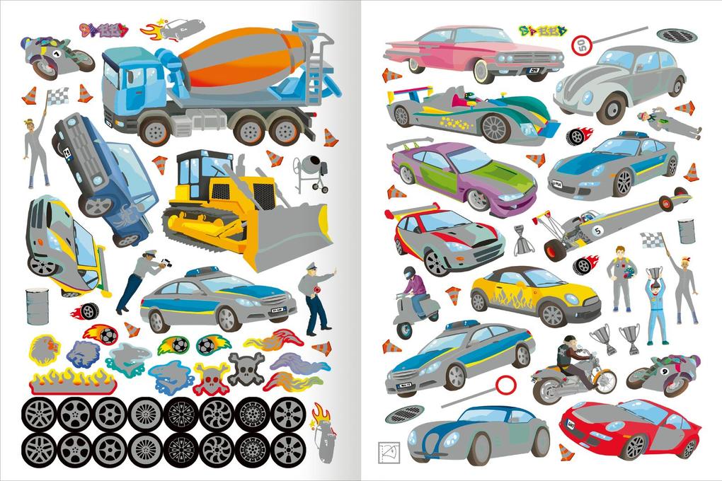 Weitere Ansicht: Das Metallic-Stickerbuch - Fahrzeuge
