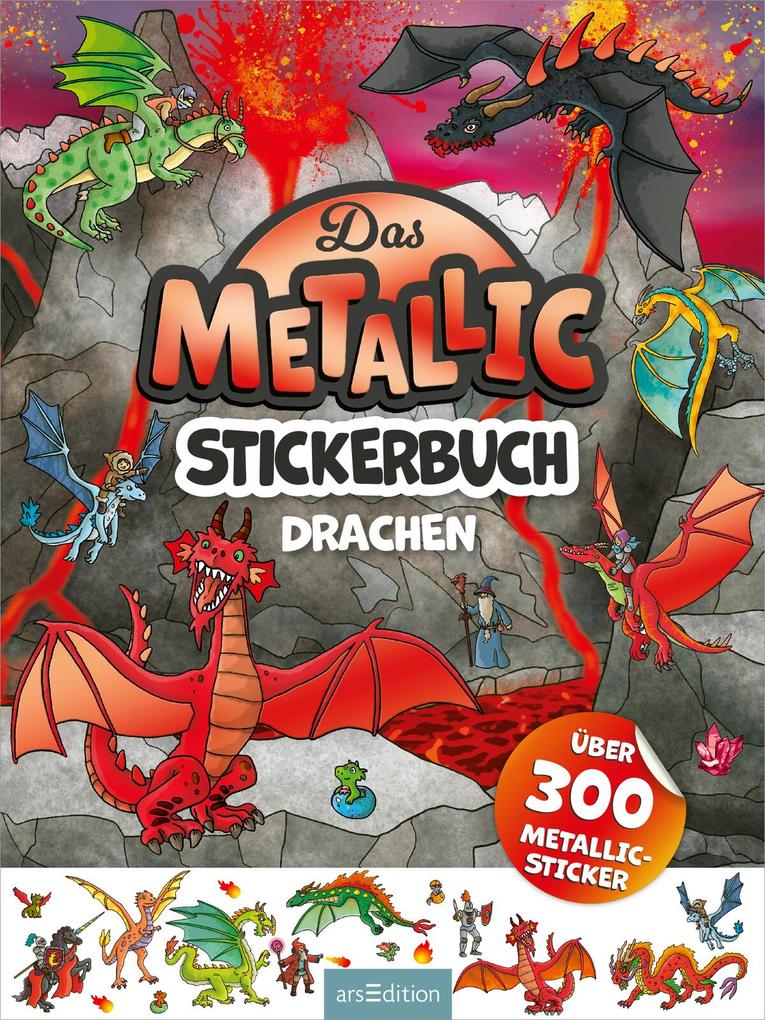 Weitere Ansicht: Das Metallic-Stickerbuch - Drachen