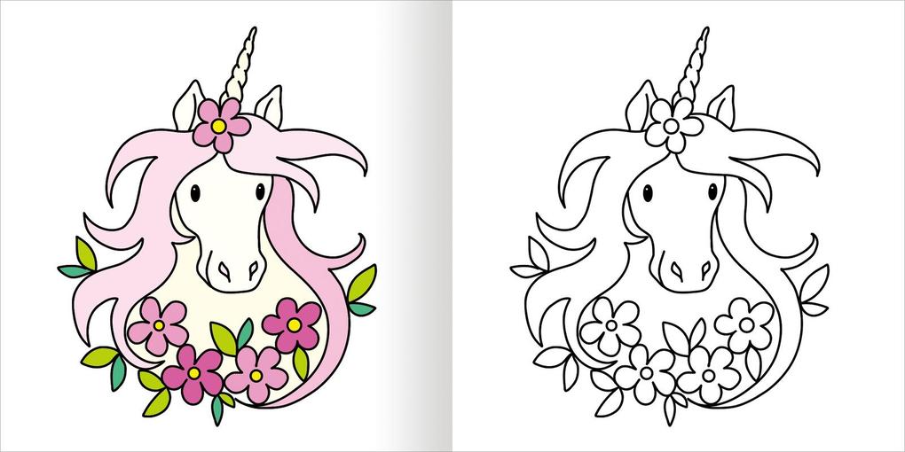 Weitere Ansicht: Mein erstes dickes Malbuch ab 2 - Einhörner