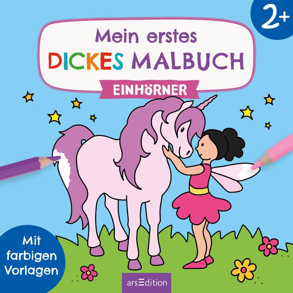 Weitere Ansicht: Mein erstes dickes Malbuch ab 2 - Einhörner