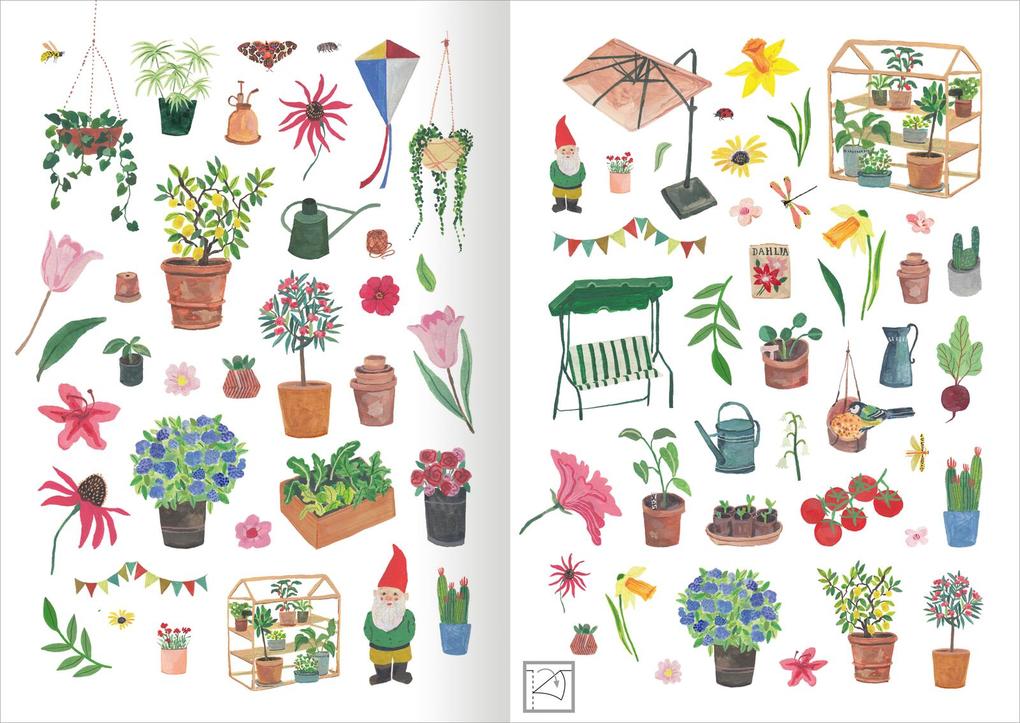 Weitere Ansicht: Stickerliebe - Pflanzenwelt