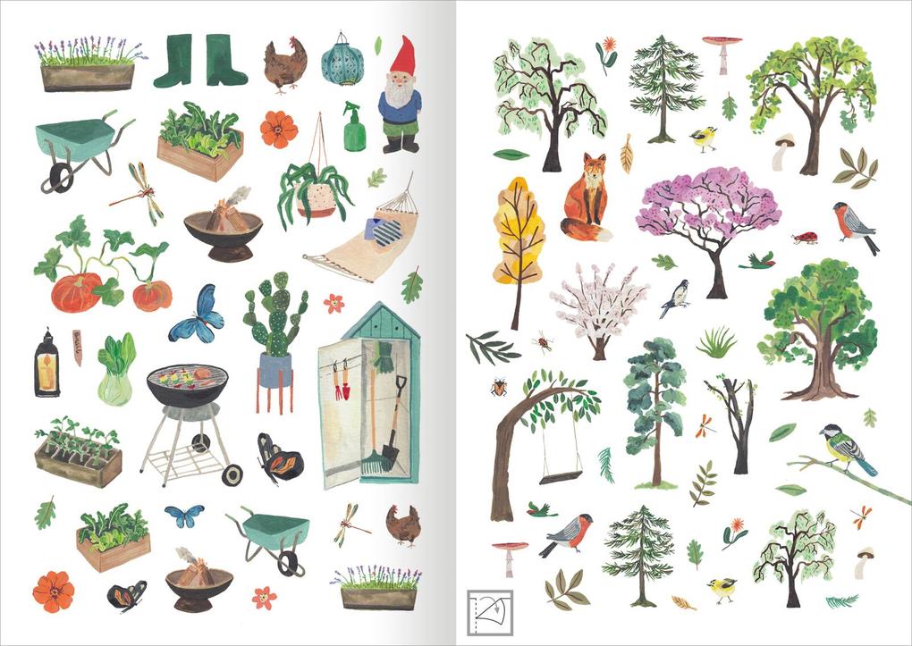 Weitere Ansicht: Stickerliebe - Pflanzenwelt