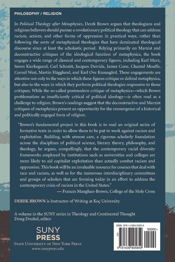 Weitere Ansicht: Political Theology after Metaphysics | Derek Brown