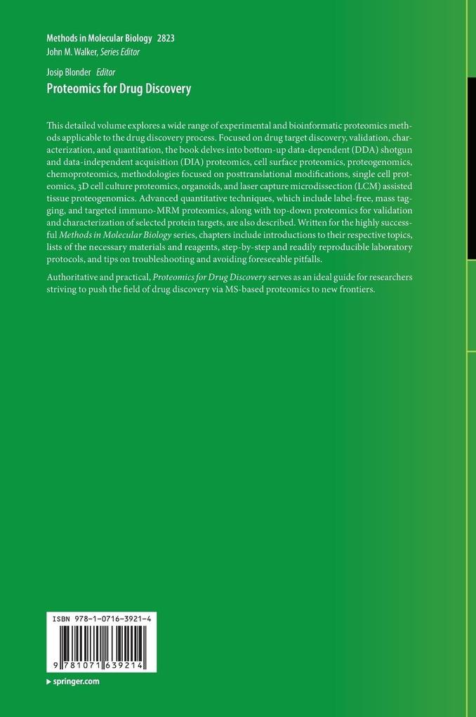 Weitere Ansicht: Proteomics for Drug Discovery