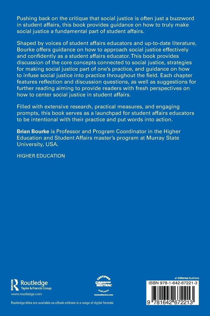 Weitere Ansicht: Integrating Social Justice into Student Affairs | Brian Bourke